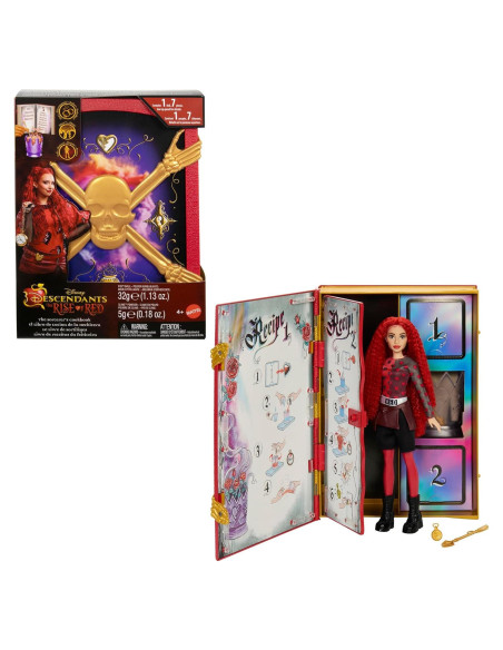 Muñeca Rojo Hija de la Reina de Corazones Mattel + Libro Hechicero