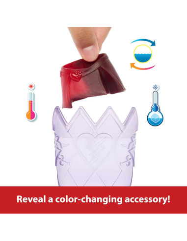 Muñeca Rojo Hija de la Reina de Corazones Mattel + Libro Hechicero