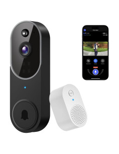 Cámara de Timbre Video 1080P Lunelyx Plata WiFi 2.4G