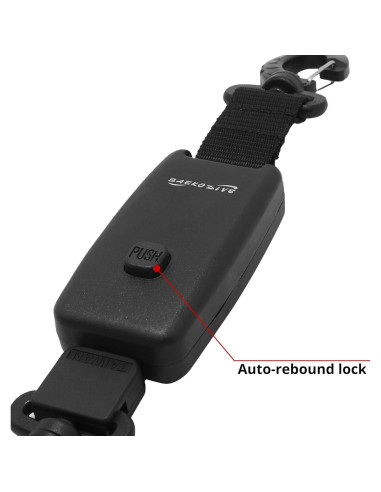 Retractor automático Saekodive AR-03A 90cm con ganchos