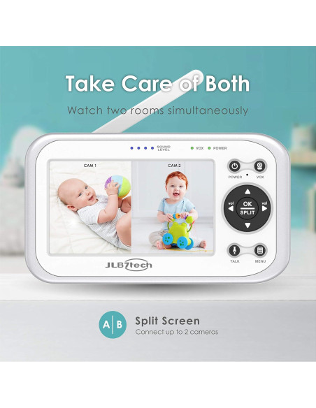 Cámara Adicional Monitor Bebé LBtech JLB953 Pantalla 4.3"