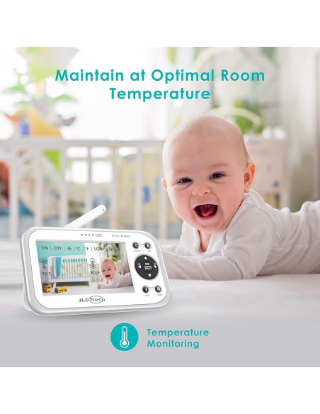 Cámara Adicional Monitor Bebé LBtech JLB953 Pantalla 4.3"