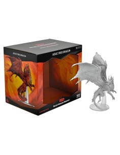 Miniatura D&D Wizkids Dragón Rojo Adulto Sin Pintar