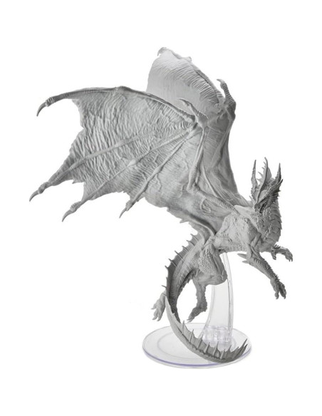 Miniatura D&D Wizkids Dragón Rojo Adulto Sin Pintar