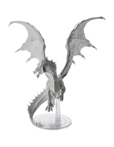 Miniatura D&D Wizkids Dragón Rojo Adulto Sin Pintar