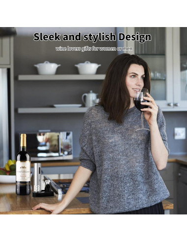 Abridor de Vino Eléctrico R Conlifeus 500 mAh Acero Inoxidable