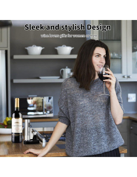 Abridor de Vino Eléctrico R Conlifeus 500 mAh Acero Inoxidable Abridor de Vino Eléctrico R Conlifeus 500 mAh Acero Inoxidable