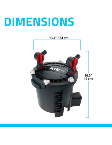 Filtro de Acuario Fluval FX2 1800 L/h 4 Etapas Compacto