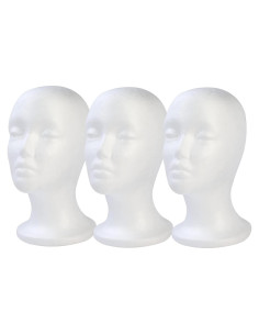 Cabeza de Peluca BALABALA 3 Pcs Soporte Estireno 28 cm