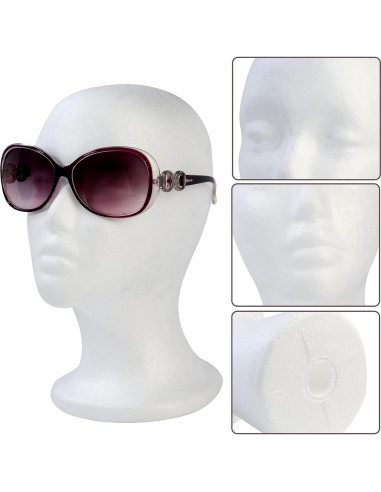 Cabeza de Peluca BALABALA 3 Pcs Soporte Estireno 28 cm