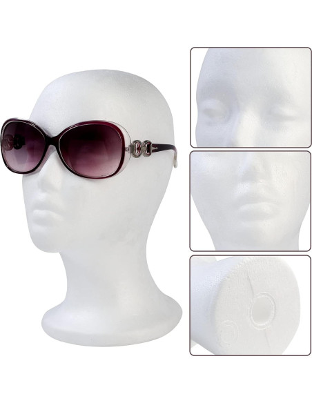 Cabeza de Peluca BALABALA 3 Pcs Soporte Estireno 28 cm