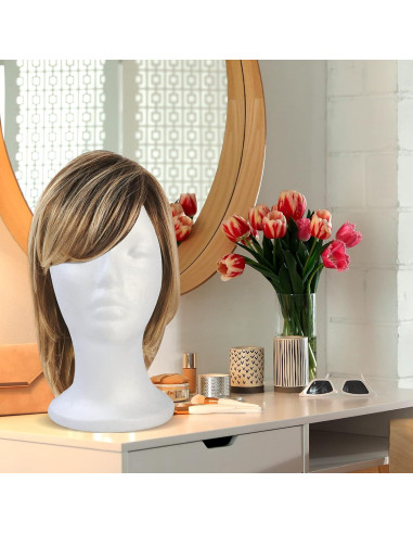 Cabeza de Peluca BALABALA 3 Pcs Soporte Estireno 28 cm