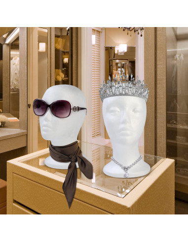 Cabeza de Peluca BALABALA 3 Pcs Soporte Estireno 28 cm