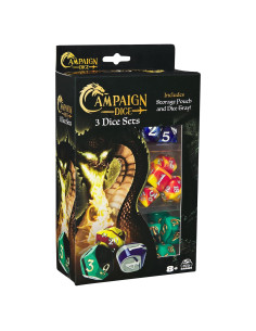 Dados de Campaña Spin Master 21 Dados Poliedros RPG