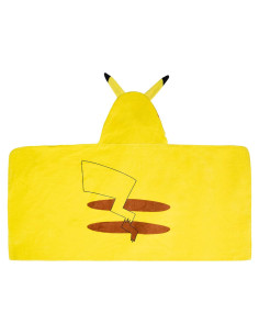 Toalla con Capucha Franco Pikachu 100% Algodón 60x120 cm