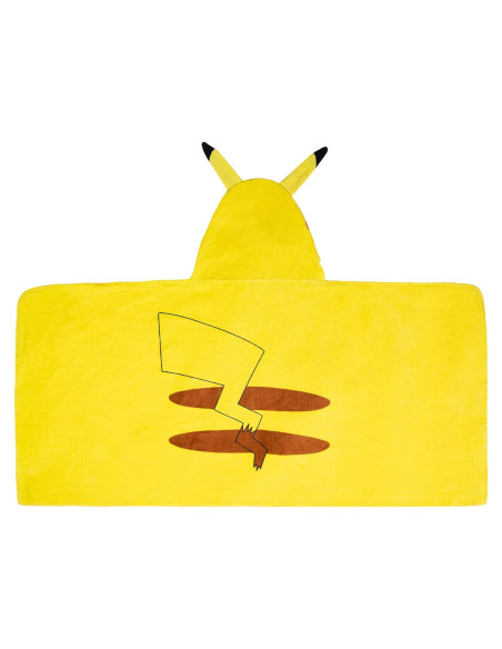 Toalla con Capucha Franco Pikachu 100% Algodón 60x120 cm