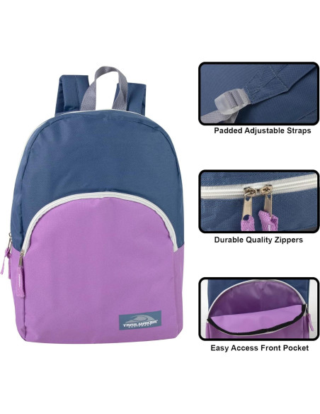 Mochila Escolar Multicolor 15" para Niños y Niñas - 19L Mochila Escolar Multicolor 15" para Niños y Niñas - 19L