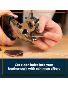 Perforadora de Cuero Weaver Leather, Tamaño Completo, 6 Tubos 2