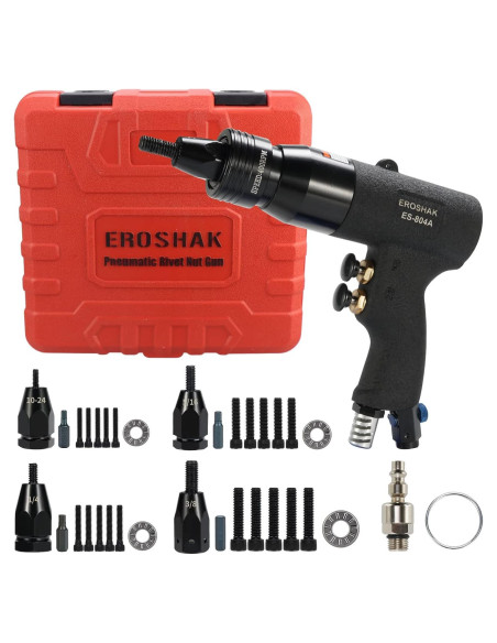 Pistola de Tuercas Neumática EROSHAK 704A 10-24 1/4 5/16 3/8