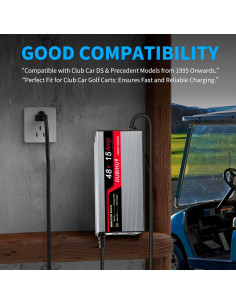 Cargador de Batería DUBIHU 48V 15A para Carro de Golf 2