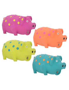Juguete para perro Multipet Cerdo de látex 22 cm colores variados