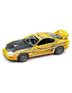 Coche Diecast Supra Amarillo Auto World CP8086 1/64 Edición Limitada