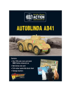 Autoblinda AB41 Warlord Games Vehículo Blindado 14.6x11.4cm 2