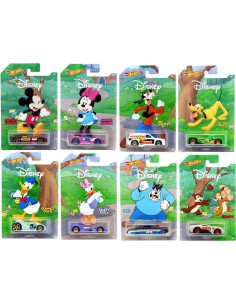 Set de 8 coches Hot Wheels Disney 90 Aniversario Mattel 2