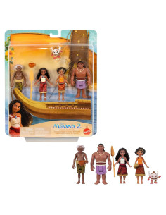Juego de Muñecas Moana 2 Mattel con 5 Personajes y Accesorios