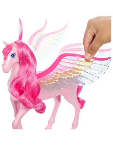Pegaso Rosa Barbie Mattel Un Toque de Magia con Cachorro