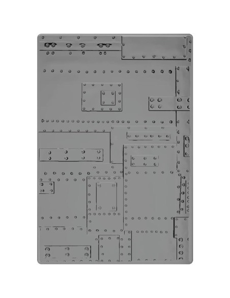 Carpeta de Embossing 3D Tim Holtz Sizzix A5 Textura Industrial