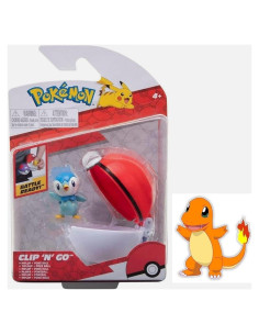Figura Pokémon Clip 'N' Go Piplup y Poké Ball 5 cm