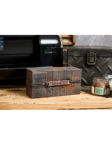 Carpeta de Embossing 3D Tim Holtz Sizzix A5 Textura Industrial