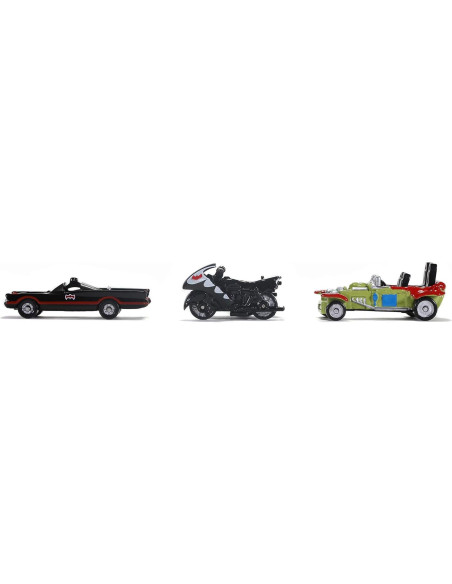 Jada Toys Nano Hollywood Rides Batman 1966 3 PK Colección