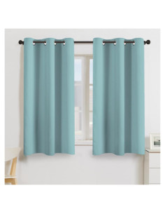 Cortinas Blackout Turquoize 42x54 cm 2 Paneles Azul Mineral