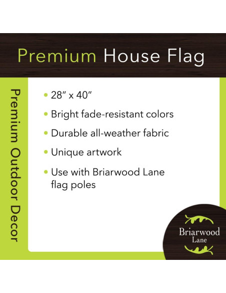 Bandera de Arpillera Briarwood Lane 101.6x71.1 cm Halloween