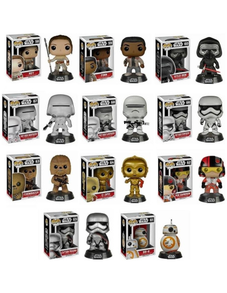 Set de 6 Funko POP Exclusivos - Vinilo Coleccionable Set de 6 Funko POP Exclusivos - Vinilo Coleccionable