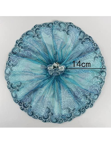 Vestido de Ballet para Muñeca HWKJ Tutu Azul 3 Capas