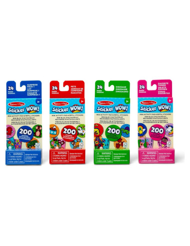 Mini Pad de Actividad Melissa & Doug 4-Pack Stickers 800