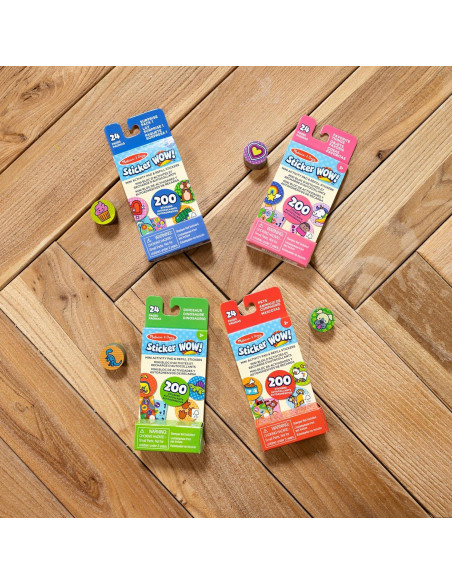 Mini Pad de Actividad Melissa & Doug 4-Pack Stickers 800 Mini Pad de Actividad Melissa & Doug 4-Pack Stickers 800