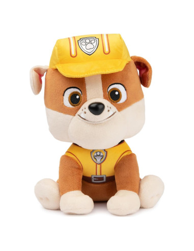 Peluche Rubble PAW Patrol 23 cm en uniforme de construcción