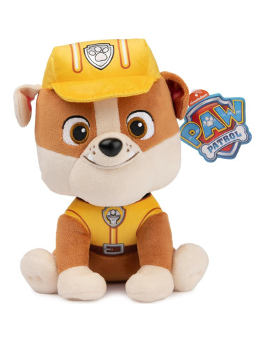 Peluche Rubble PAW Patrol 23 cm en uniforme de construcción