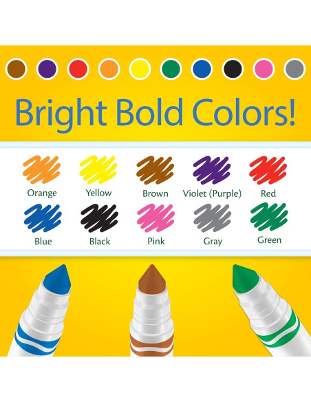 Marcadores Crayola a Granel 120 Piezas para Colorear Marcadores Crayola a Granel 120 Piezas para Colorear