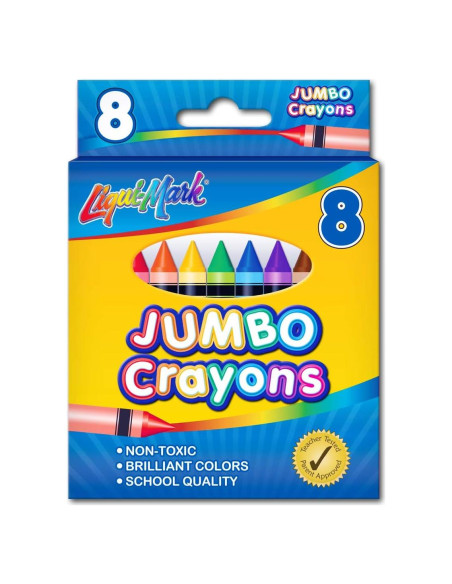 Juego de Crayones Jumbo Liqui-Mark 8 Piezas No Tóxicos