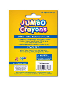 Juego de Crayones Jumbo Liqui-Mark 8 Piezas No Tóxicos 2
