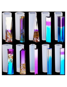 Juego de 10 Moldes de Silicona para Joyería Patelai