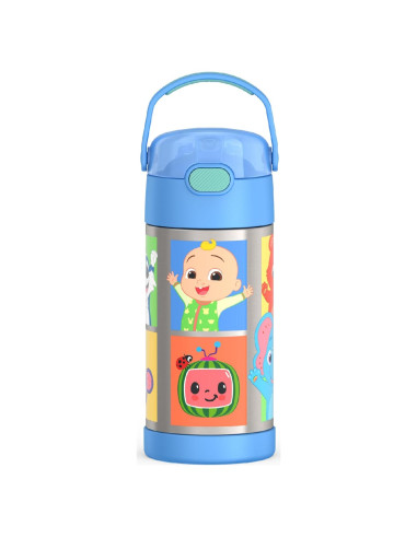 Botella de Agua THERMOS FUNtainer 354 ml con Pajilla Cocomelon
