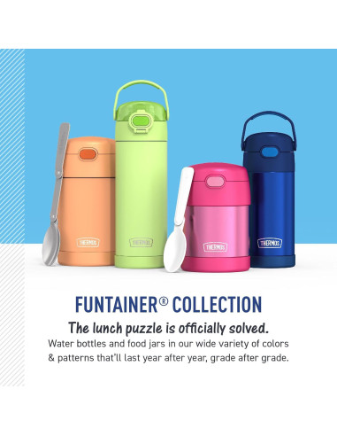 Botella de Agua THERMOS FUNtainer 354 ml con Pajilla Cocomelon