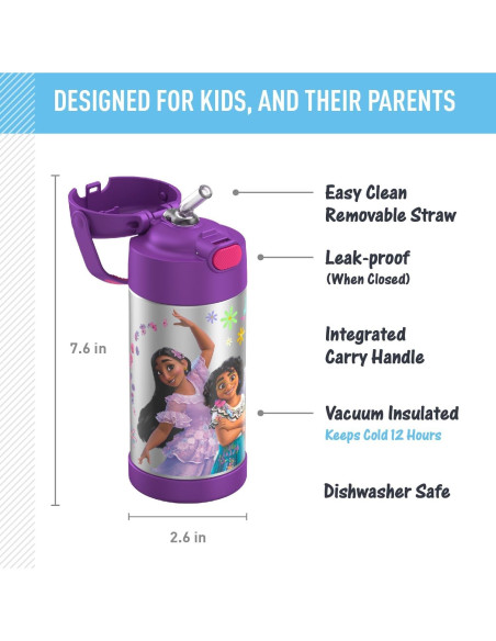 Botella de Agua THERMOS FUNtainer 354 ml con Pajilla - Encanto