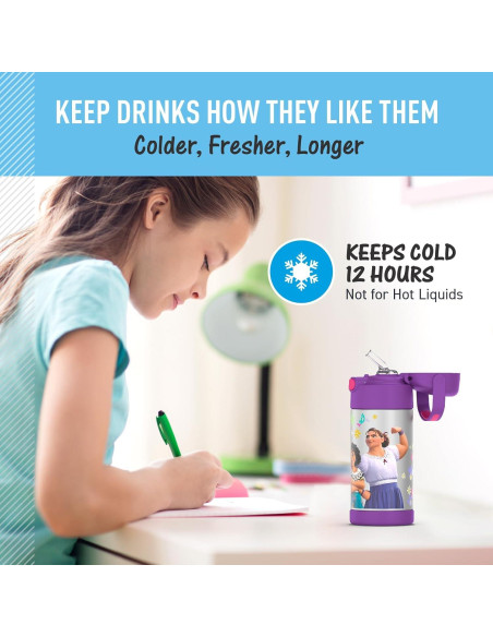 Botella de Agua THERMOS FUNtainer 354 ml con Pajilla - Encanto